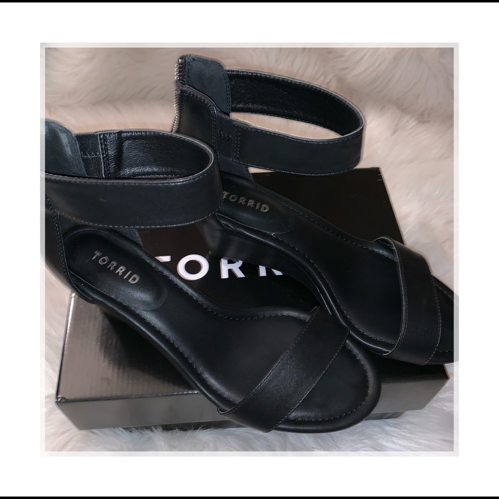 Brand New Black Wedges Never Worn